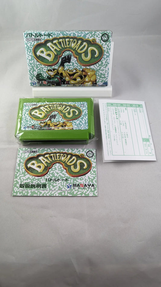 FC – BATTLETOADS (game+box+instruction) FC/NES Nintendo (JAPAN) NEW
