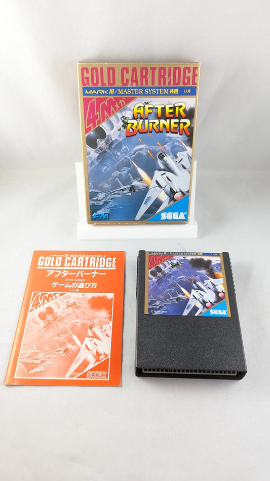 MS MASTER SYSTEM / MARK III – AFTER BURNER (game+box+instruction) JAPAN