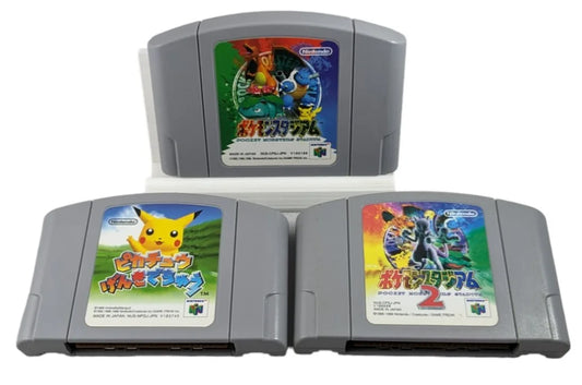 N64 3x Pokemon Pack Game - Only Cartridge
