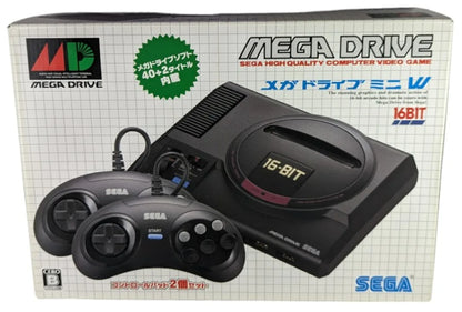SEGA Mega Drive Mini W - 42 Integrated GAMES - 2 Controllers USED