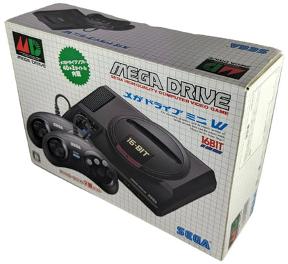 SEGA Mega Drive Mini W - 42 Integrated GAMES - 2 Controllers USED