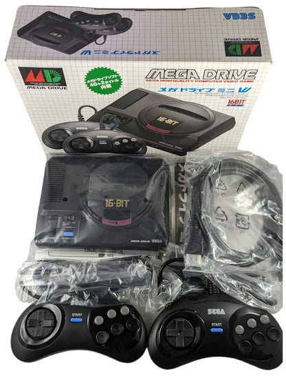 SEGA Mega Drive Mini W - 42 Integrated GAMES - 2 Controllers USED