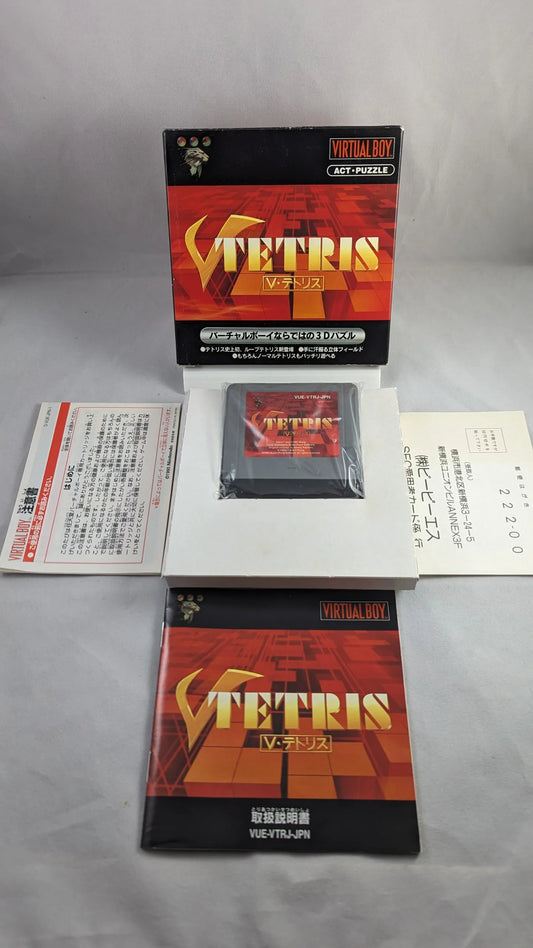 VIRTUAL BOY- TETRIS (game+Outer Box+instruction) JAPAN
