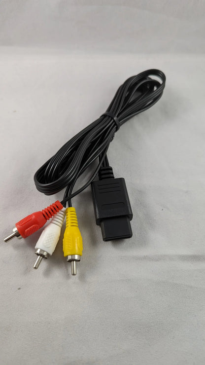 AV Cable Composite Video Cord 6 Feet Line Compatible with Nintendo 64/N64/GameCube/SNES TV Game Console