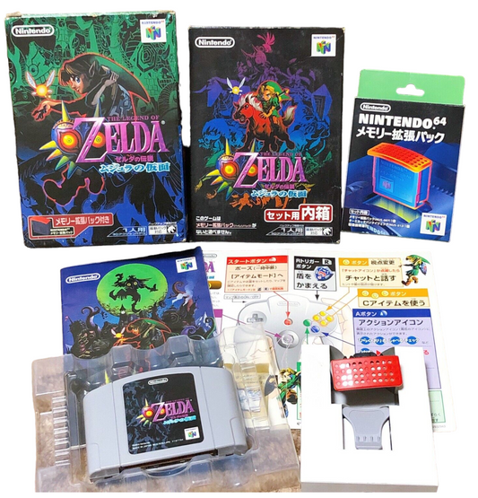 N64 - THE LEGEND OF ZELDA - MAJORAS MASK (game+box+OUTER BOX+MEMORY EXPANSION PACK+INSTRUCTIONS) NINTENDO 64 (JAPAN)