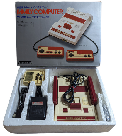 FAMICOM / NES with BOX (TESTED-working) Family Computer NINTENDO (JAPAN Edition)