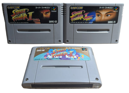 SUPER FAMICOM - Street Fighter II (juego de 3 cartuchos) NTSC-J (JAPÓN)