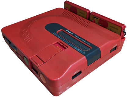 Sharp FAMICOM TWIN AN500R (NEW BELT-SERVICED) Outer Box is BAD (ONLY Japan EDITION)