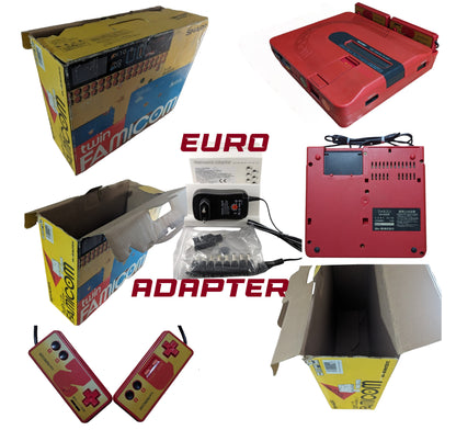 Sharp FAMICOM TWIN AN500R (NEW BELT-SERVICED) Outer Box is BAD (ONLY Japan EDITION)