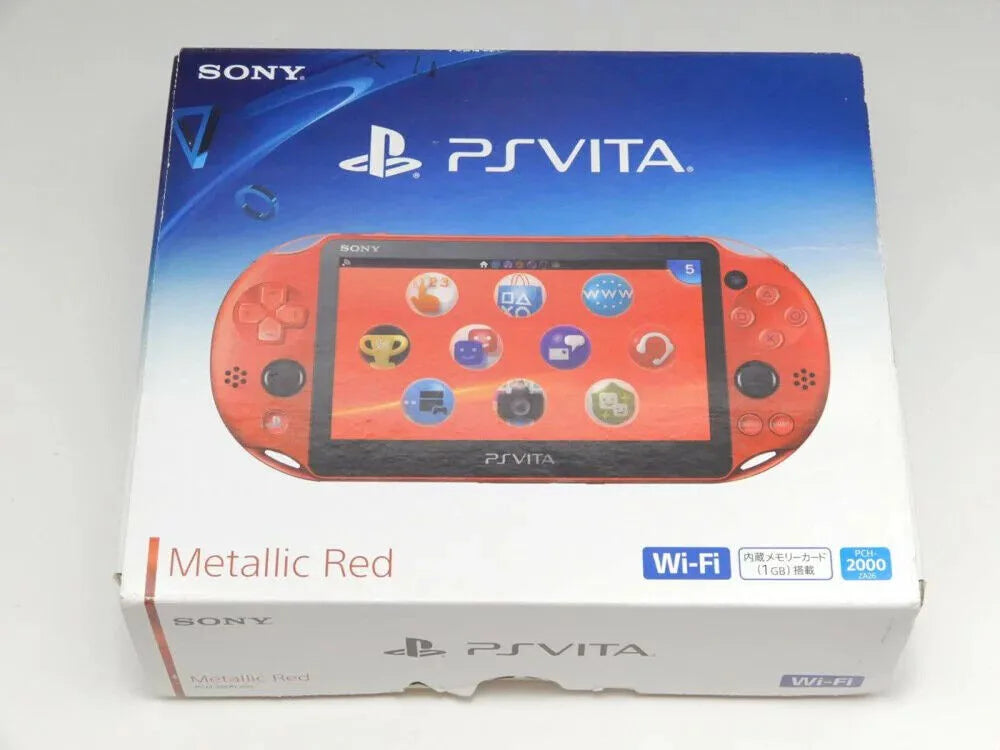 PS VITA - PCH 2000 PlayStation Metallic Red (JAPAN EDITION ONLY) SONY