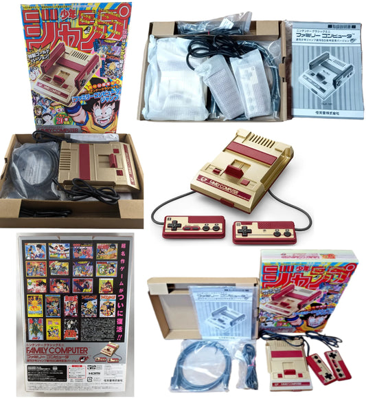 FC MINI - 50th Aniversary Gold Ed - Shonen JUMP (20 games) - Family Computer Nintendo