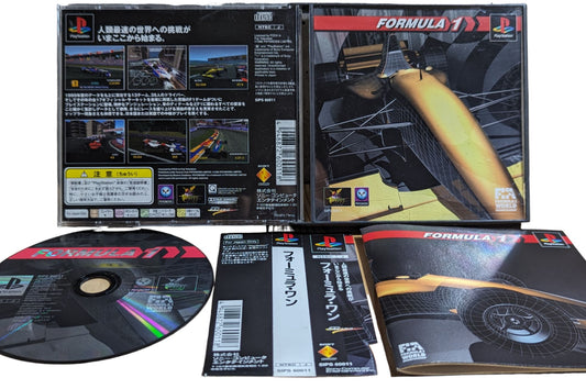 PS1 - Formula 1 (game+case+instruction) - SPIN CARD - Sony Playstation (JAPAN)