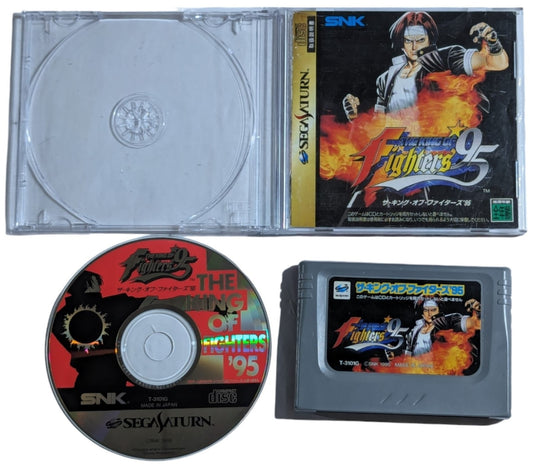 SEGA SATURN - King of Fighters 95 (NO OUTER BOX) + RAM CARTRIDGE  (JAPAN)