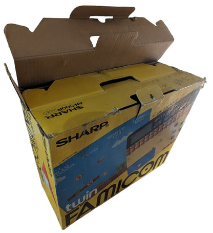 Sharp FAMICOM TWIN AN500R (NEW BELT-SERVICED) Outer Box is BAD (ONLY Japan EDITION)
